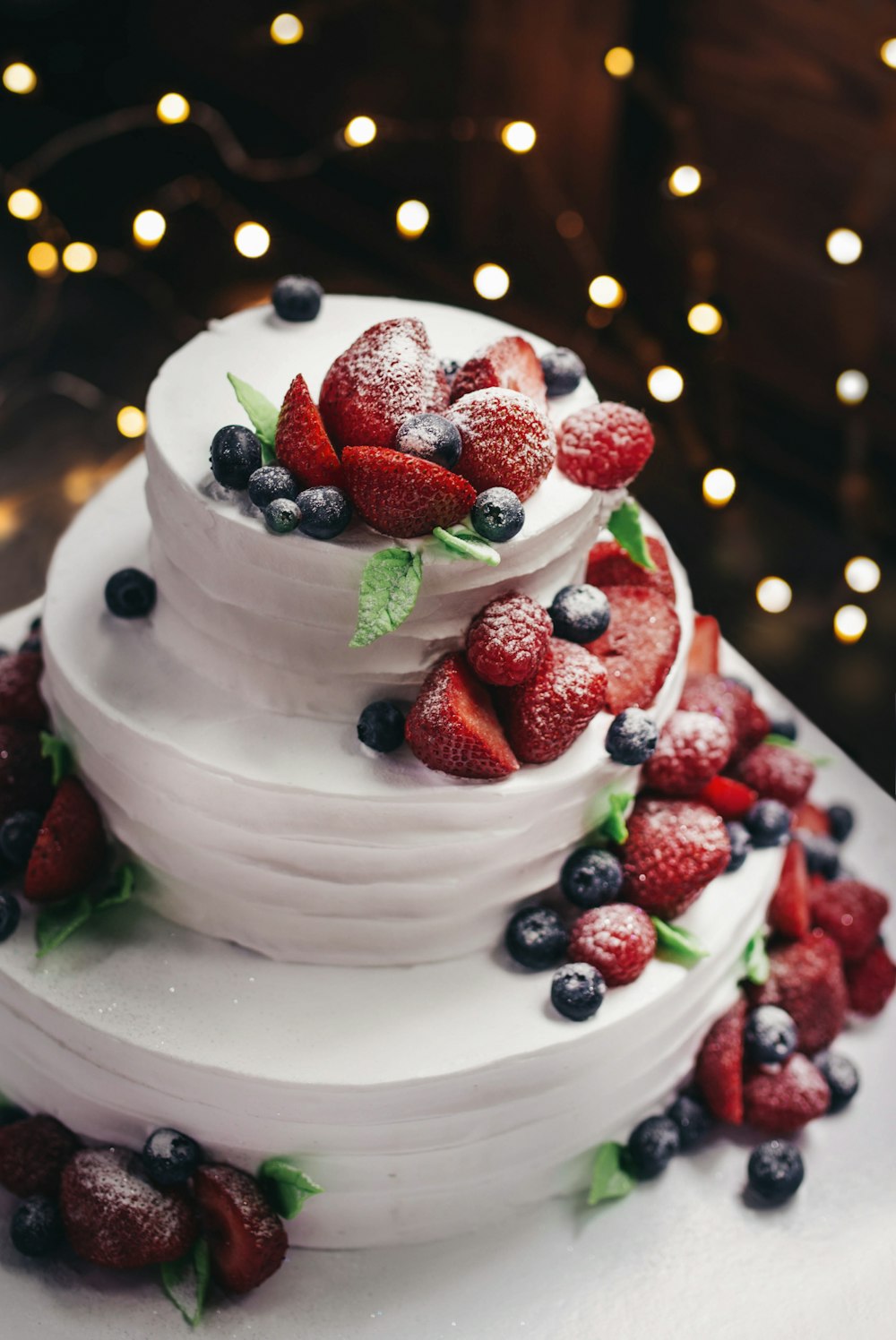Cake presentation — illustrative stock photograph